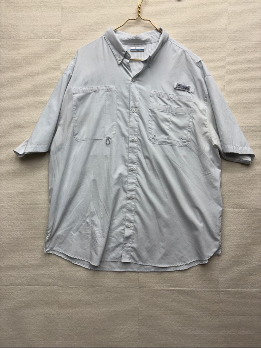 Columbia Men's Short-Sleeve Button-Up Shirt PFG XXL